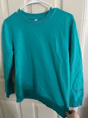 lululemon athletica Women’s Teal Pullover Crewneck Sweatshirt